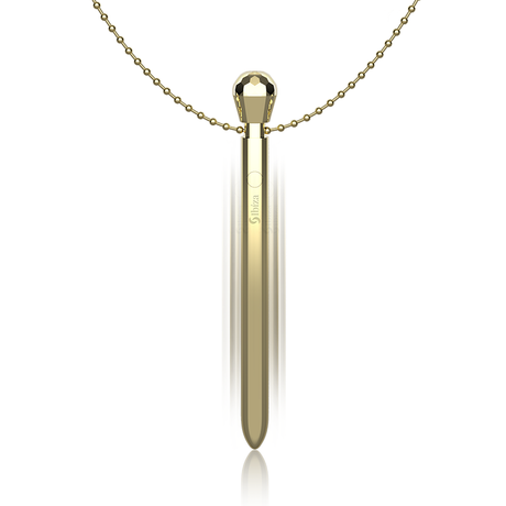 Sextoy Clit Pocket Stimulator Halskette USB-Ladegert 12 Vibrationsmodi Golden 12 2 x 1 5.2