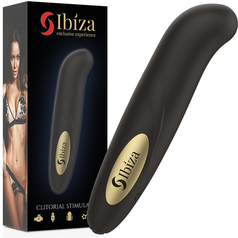 Ibiza - Kliterstimulator USB-Ladegert 10 Vibrationsmodi Golden 13 x 2,9 cm