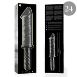 Nebula Series by Ibiza - Modell 24 Dildo Borosilikatglas Klar 28.5 cm-x-5 cm