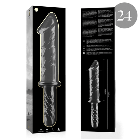 Nebula Series by Ibiza - Modell 24 Dildo Borosilikatglas Klar 28.5 cm-x-5 cm