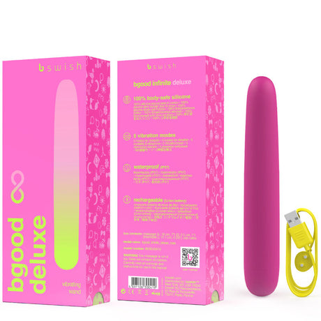 B Swish - Bgood Infinite Deluxe Wiederaufladbarer Vibrator Rosa Silikon