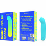 B Swish - Bcute Curve Infinite Klassischer Wiederaufladbarer Vibrator aus Blauem Silikon