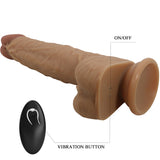 Pretty Love - Jonathan Silikondildo 3 Vibrationen + 3 Einführmassnahmen Fernbedienung 21 cm