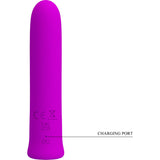 Pretty Love - Curtis Mini Super Power Vibrator 12 Lila Silikonvibrationen
