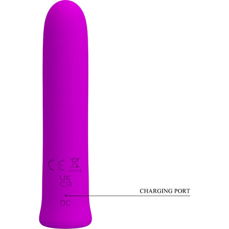 Pretty Love - Curtis Mini Super Power Vibrator 12 Lila Silikonvibrationen