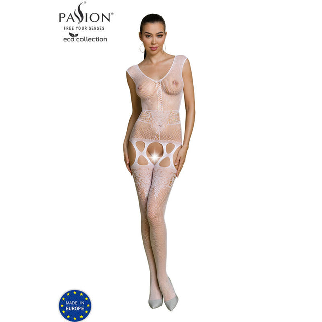 Passion - Eco Collection Bodystocking Eco Bs014 Weiss