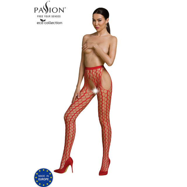 Passion - Eco Collection Bodystocking Eco S007 Rot