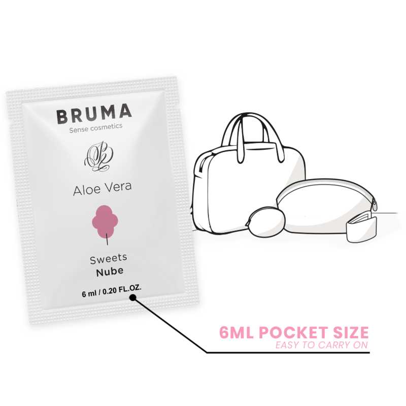 Bruma - Aloe Vera Gleitgel Zuckerwatte Geschmack 6 ml