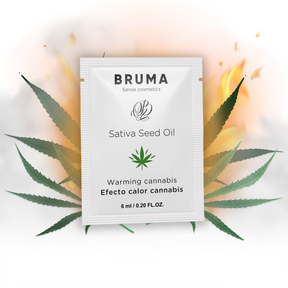 Bruma - Sativa-Samenöl-Gleitgel mit Wärmendem Cannabisgeschmack 6 ml