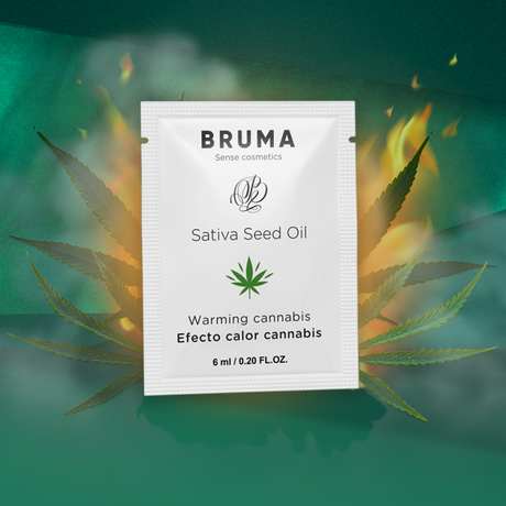Bruma - Sativa-Samenöl-Gleitgel mit Wärmendem Cannabisgeschmack 6 ml