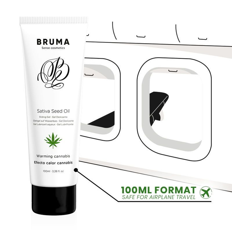Bruma - Sativa-Samenöl-Gleitgel mit Wärmendem Cannabisgeschmack 100 ml