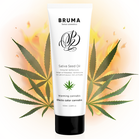 Bruma - Sativa-Samenöl-Gleitgel mit Wärmendem Cannabisgeschmack 100 ml