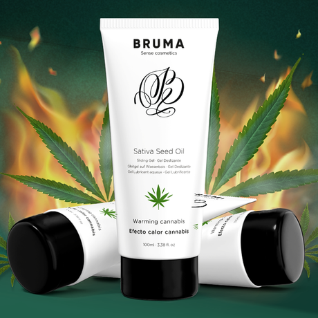 Bruma - Sativa-Samenöl-Gleitgel mit Wärmendem Cannabisgeschmack 100 ml