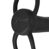 Mythology - Cobi Onyx Anal Dildo mit Schwanz- und Hodenring 13 cm Silikon