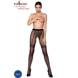 Passion - Tiopen 016 Schwarze Strumpfhose 1/2 20 den