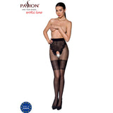 Passion - Tiopen 013 Schwarze Strumpfhose 1/2 20/40 den