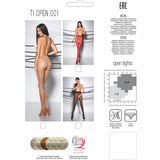 Passion - Tiopen 001 Schwarze Strumpfhose 1/2 20 den