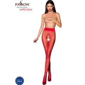 Passion - Tiopen 001 Rote Strumpfhose 1/2 20 den