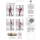 Passion - Tiopen 006 Weisse Strumpfhose 1/2 30 den