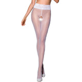 Passion - Tiopen 008 Weisse Strumpfhose 3/4 30 den