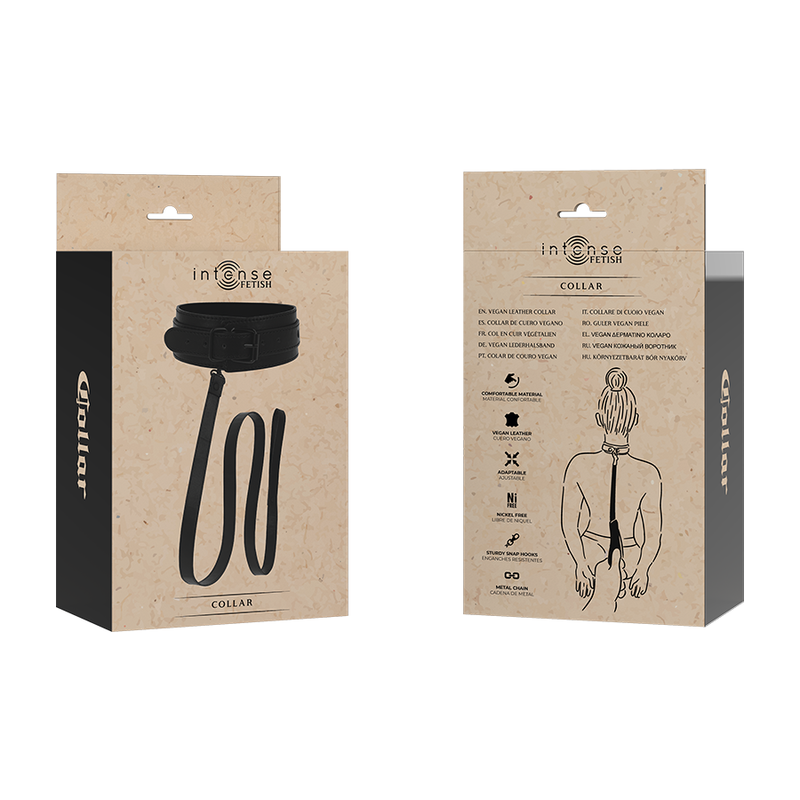 Intense - Fetish Veganes Lederhalsband