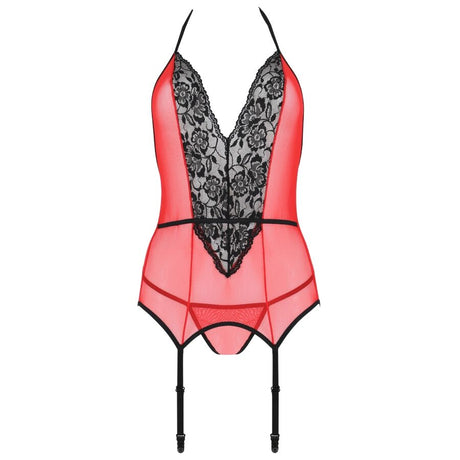 Passion - Peonia Korsett Erotische Linie Rot S/M