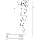 Passion - Bs094 Schwarzer Bodystocking, Eine Grösse