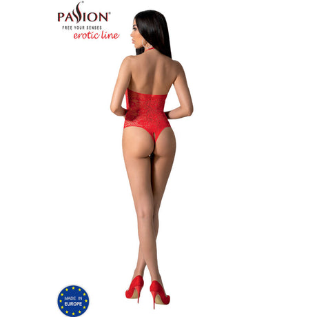 Passion - Bs094 Roter Bodystocking, Eine Grösse
