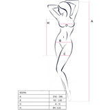 Passion - Bs096 Schwarzer Bodystocking, Eine Grösse