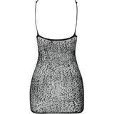 Passion - Bs096 Schwarzer Bodystocking, Eine Grösse