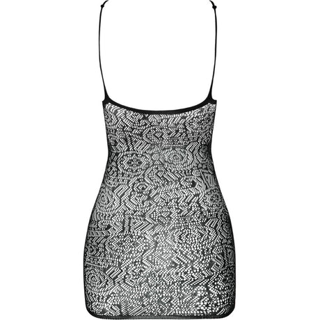Passion - Bs096 Schwarzer Bodystocking, Eine Grösse