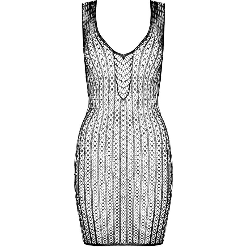Passion - Bs097 Schwarzer Bodystocking, Eine Grösse