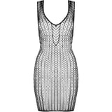 Passion - Bs097 Schwarzer Bodystocking, Eine Grösse