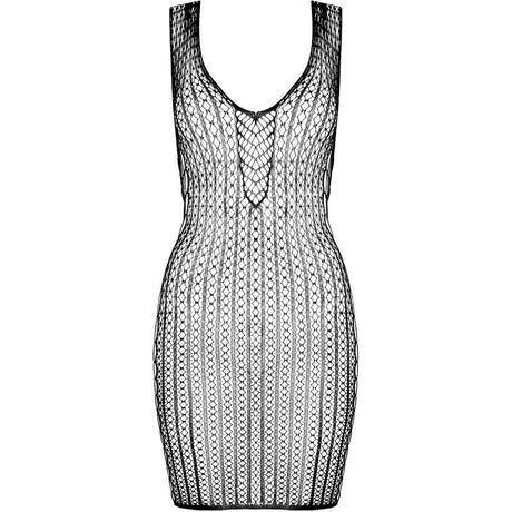 Passion - Bs097 Schwarzer Bodystocking, Eine Grösse