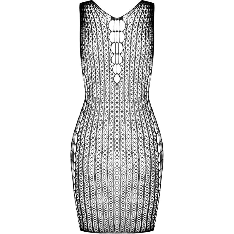 Passion - Bs097 Schwarzer Bodystocking, Eine Grösse