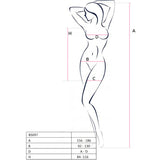 Passion - Bs097 Schwarzer Bodystocking, Eine Grösse