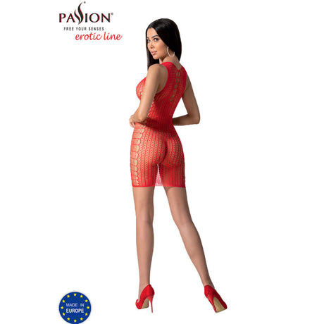 Passion - Bs097 Roter Bodystocking, Eine Grösse