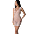 Passion - Bs097 Weisser Bodystocking, Eine Grösse