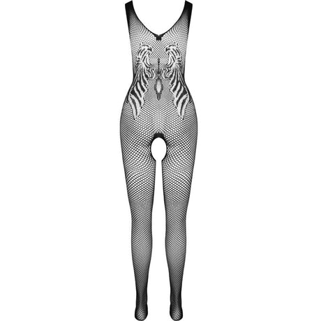 Passion - Bs098 Schwarzer Bodystocking, Eine Grösse