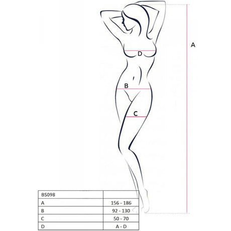 Passion - Bs098 Roter Bodystocking, Eine Grösse