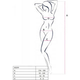 Passion - Bs099 Schwarzer Bodystocking, Eine Grösse