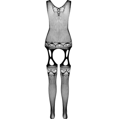 Passion - Bs099 Schwarzer Bodystocking, Eine Grösse