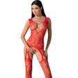 Passion - Bs099 Roter Bodystocking, Eine Grösse