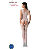 Passion - Bs099 Weisser Bodystocking, Eine Grösse