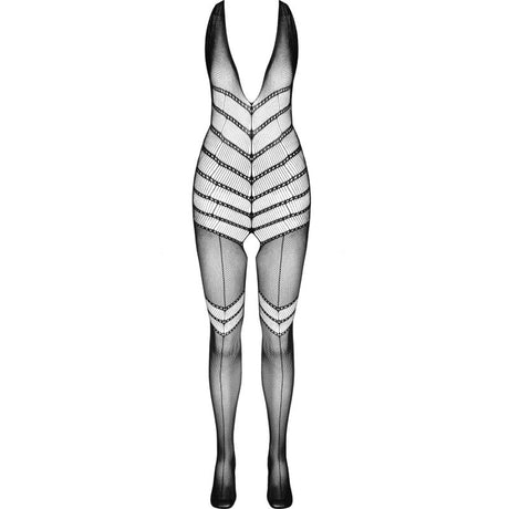 Passion - Bs100 Bodystocking Schwarz Eine Grösse