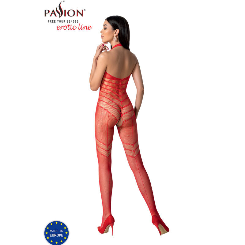 Passion - Bs100 Bodystocking Rot Eine Grösse