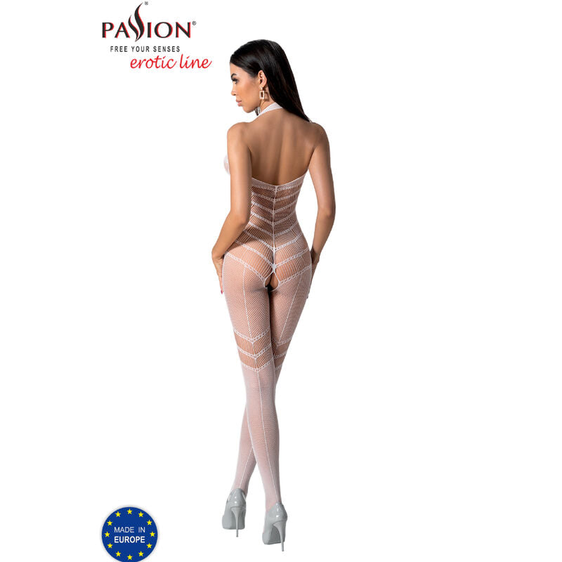 Passion - Bs100 Weisser Bodystocking, Eine Grösse