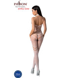 Passion - Bs100 Weisser Bodystocking, Eine Grösse
