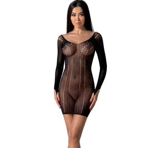 Passion - Bs101 Bodystocking Schwarz Eine Grösse