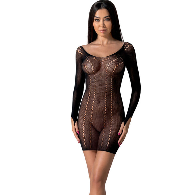 Passion - Bs101 Bodystocking Schwarz Eine Grösse